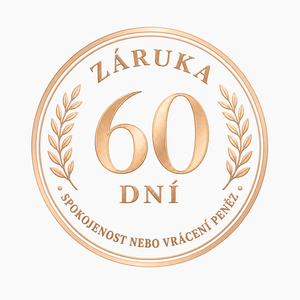 Záruka 60 dní — spokojenost nebo vrácení peněz