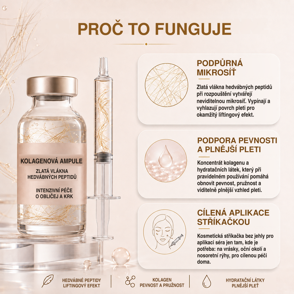 Proč sérum Soyun funguje: hedvábné peptidy, kolagen a cílená aplikace.