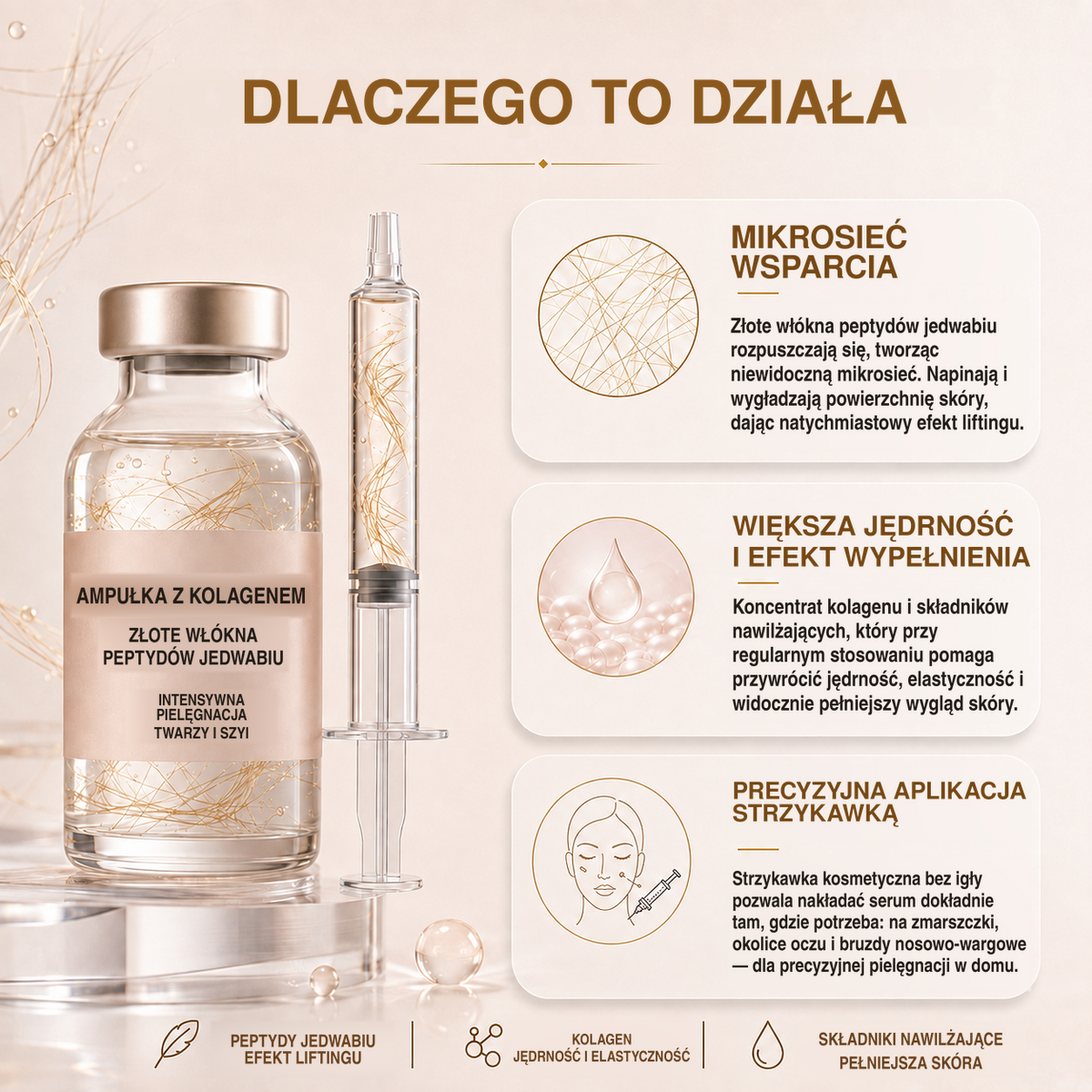 Soyun — serum z peptydami złotego jedwabiu — zdjęcie 3